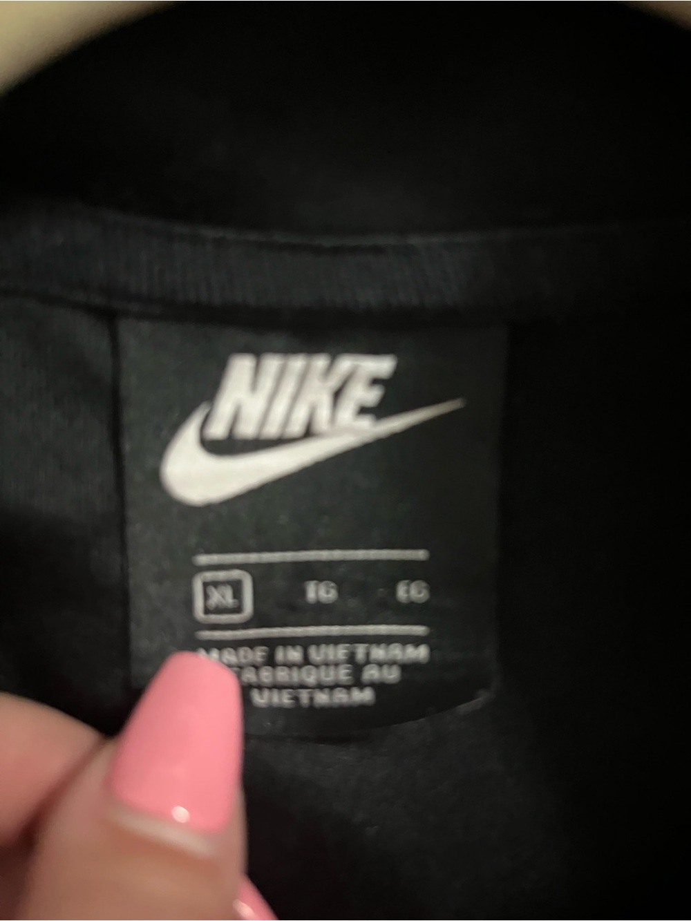 Nike Black Jacket with White Swoosh - Picture 2 of 2
